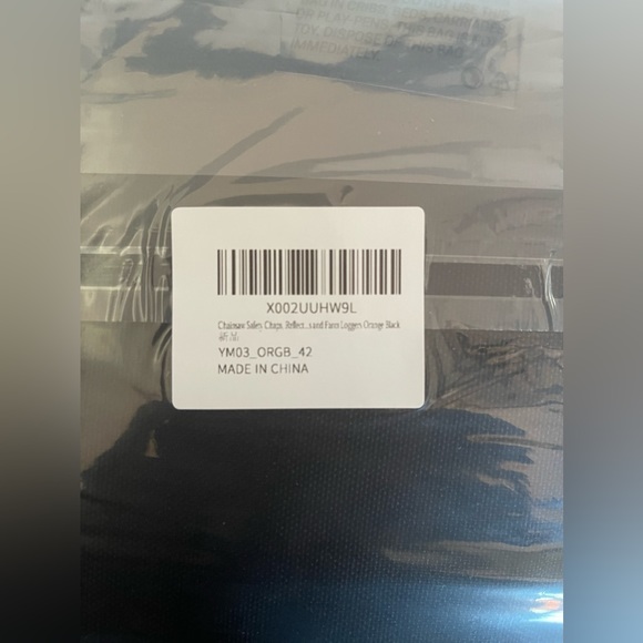 YARDMARIS Chainsaw Chaps Technical 8 Layers Class B for Chainsaw Users LRG- NWT - Picture 9 of 9